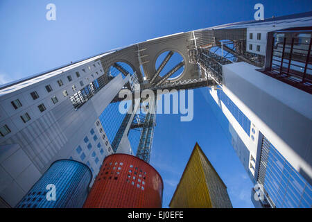 City, Giappone, Asia, Kansai di Osaka, Città Umeda Sky, edificio, architettura, colorato, turistica, viaggi Foto Stock