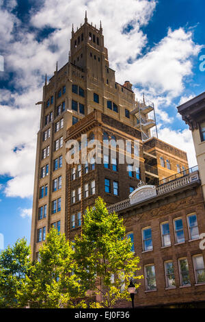 La Jackson edificio nel centro di Asheville, North Carolina. Foto Stock