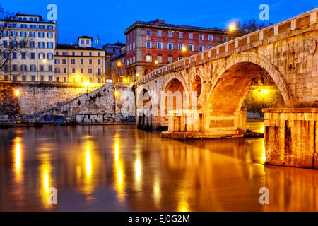 Ponte Sisto, Roma, Italia Foto Stock