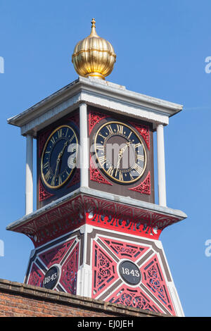 Inghilterra, Shropshire, Ironbridge, Colbrookdale Museo del ferro, il Museo Torre dell Orologio Foto Stock