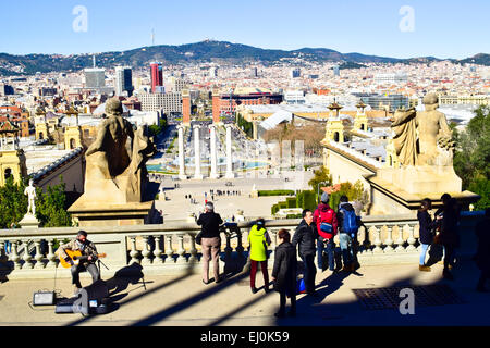 Paesaggio urbano. Barcellona, in Catalogna, Spagna. Foto Stock