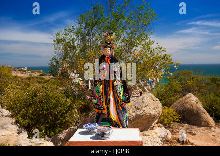 Statua del Buddha, statua, Buddha, Co, contagiri, Binh Thuan, fuori, a pagoda, torre pagoda, luogo di interesse, il giorno tradizionale, tower, Foto Stock