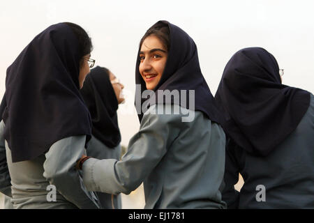 Gli alunni in Tehran, Iran. Foto Stock