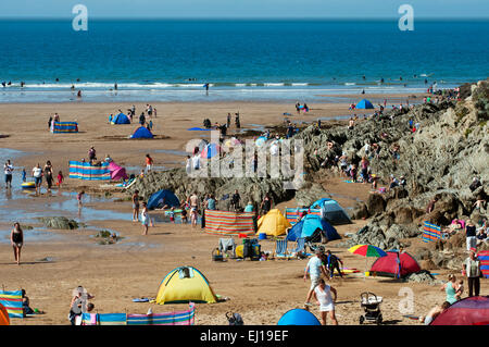 Woolacombe Beach North Devon England Gran Bretagna UK Europa Foto Stock
