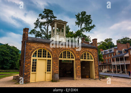 John Brown's Fort nello storico villaggio di Harper's Ferry, West Virginia. Foto Stock