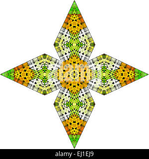 Un meraviglioso ornamento- Design simbolo a forma di croce Foto Stock