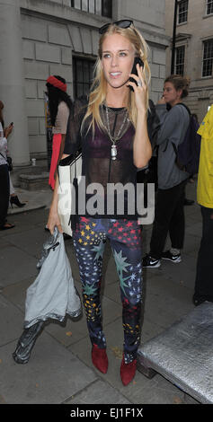 LFW s/s 2015 - Temperley - Arrivi con: Maria Charteris dove: Londra, Regno Unito quando: 14 Set 2014 Foto Stock