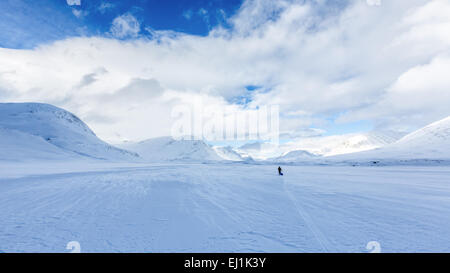 Kebnekaise area di montagna, Kiruna, Svezia, Europa UE Foto Stock