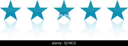 Retrò cinque stelle di qualità del prodotto nominale Illustrazione Vettoriale