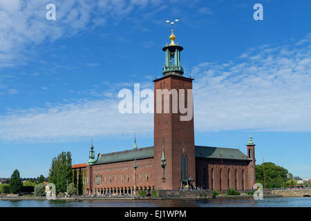 Town Hall, Stadshus, Stadshuset, Kungsholmen, Stoccolma, Svezia Foto Stock