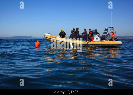 Scuba diving viaggio. A Coruna. La Galizia. Spagna. Foto Stock