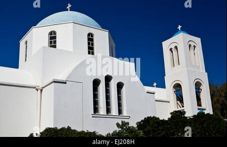 Greco Chiesa Orthadox a Naoussa a Paros, Grecia. Foto Stock