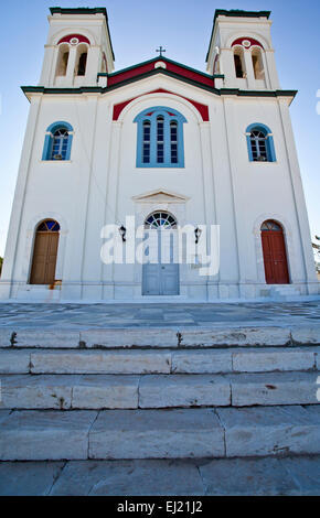 Greco Chiesa Orthadox a Naoussa a Paros, Grecia. Foto Stock