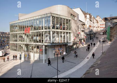 La strada dello shopping di Siegen, Renania settentrionale-Vestfalia, Germania, Europa Foto Stock