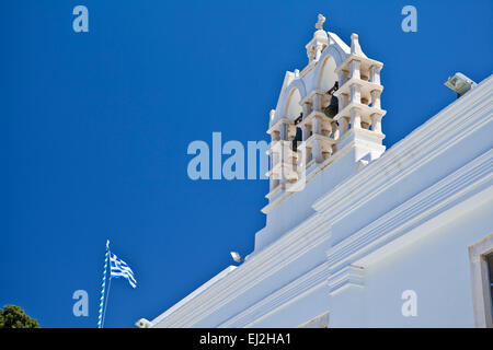 La chiesa di Panagia Ekatontapiliani in Parikia, Paros, Grecia. Foto Stock