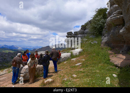 Torcal de Antequera, provincia di Malaga, Andalusia, Spagna. Foto Stock