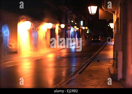 Paesaggio notturno resort in Montenegro Foto Stock