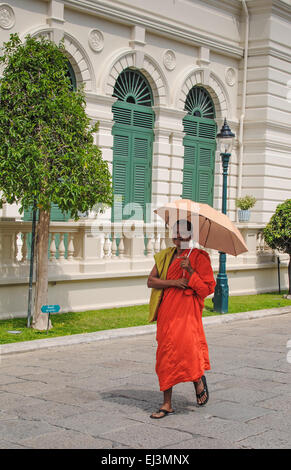 Monaco presso il Grand Palace a Bangkok in Tailandia Foto Stock