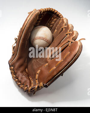 guanto da baseball Foto Stock