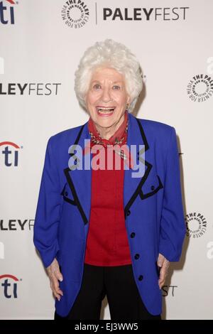 Celebrità frequentare 2014 PaleyFest caduta Flashback: i fatti della vita il trentacinquesimo anniversario Reunion al Paley Center per supporti con: Charlotte Rae dove: Los Angeles, California, Stati Uniti quando: 15 Set 2014 Foto Stock