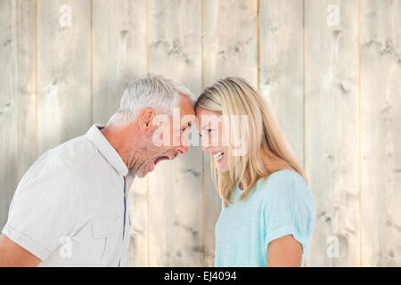 Immagine composita della infelice giovane avente un argomento Foto Stock