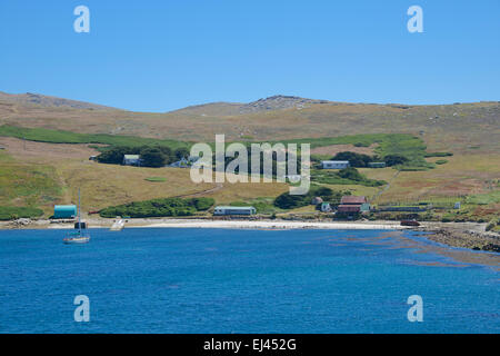 Fattoria West Point Island Isole Falkland Foto Stock