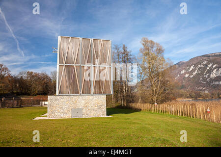 Il Lago di Aiguebelette, Savoie, Rhône-Alpes, in Francia Foto Stock