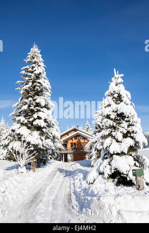 La Feclaz, Savoie, Rhône-Alpes, in Francia Foto Stock