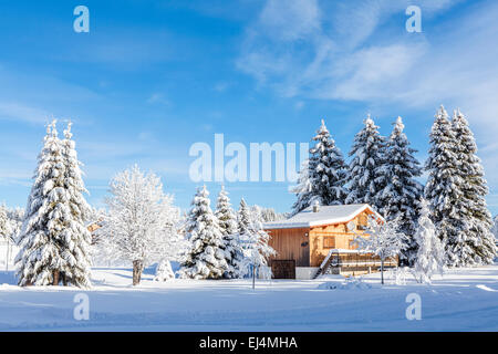 La Feclaz, Savoie, Rhône-Alpes, in Francia Foto Stock