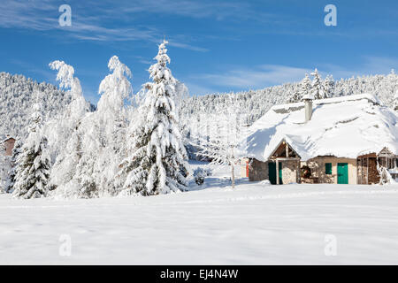 La Feclaz, Savoie, Rhône-Alpes, in Francia Foto Stock