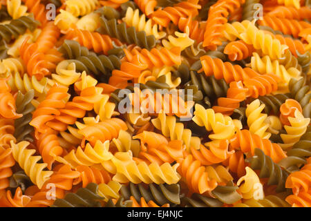 primo piano di pasta Foto Stock