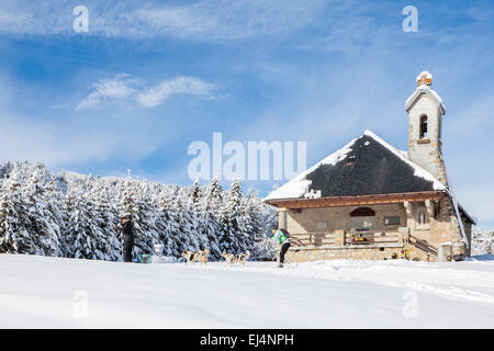 La Feclaz, Savoie, Rhône-Alpes, in Francia Foto Stock