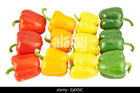 Dolce colorati peperoni Foto Stock