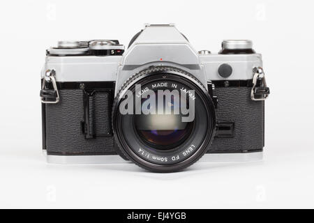 Vecchia macchina fotografica close up Foto Stock