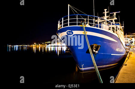 Il porto e il porto di Mytilene a Lesbo, Grecia. Foto Stock