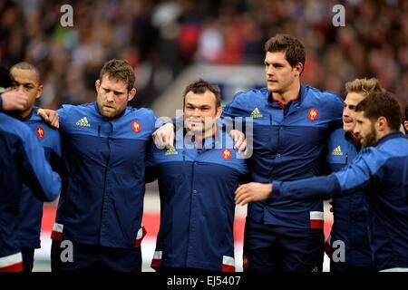 Twickenham, Londra UK. Xxi Mar, 2015. 6 Nazioni di Rugby internazionale. Tra Inghilterra e Francia. Nicolas Mas (fra) nel line-up di credito: Azione Sport Plus/Alamy Live News Foto Stock