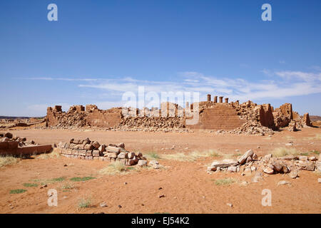 Tempio 100 nel grande contenitore a Musawwarat es-Sufra, Nord Sudan, Africa Foto Stock