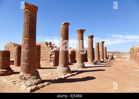 Tempio 100 nel grande contenitore a Musawwarat es-Sufra, Nord Sudan, Africa Foto Stock