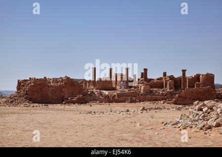 Tempio 100 nel grande contenitore a Musawwarat es-Sufra, Nord Sudan, Africa Foto Stock