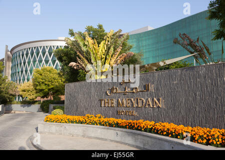 Meydan Hotel all'Ippodromo di Dubai Foto Stock