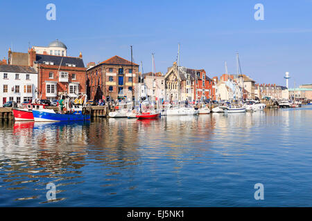 Porto di Weymouth Dorset England Regno Unito Europa Foto Stock