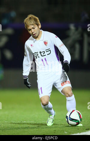 Yuta Ito (Sanga), 21 marzo 2015 - Calcio /Soccer : 2015 J2 League match tra Omiya Ardija 2-1 Kyoto Sanga a Nack5 Stadium Omiya, Saitama, Giappone. (Foto di YUTAKA/AFLO SPORT) [1040] Foto Stock