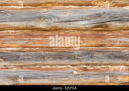 Sfondo di legno - parte del log cabin Foto Stock