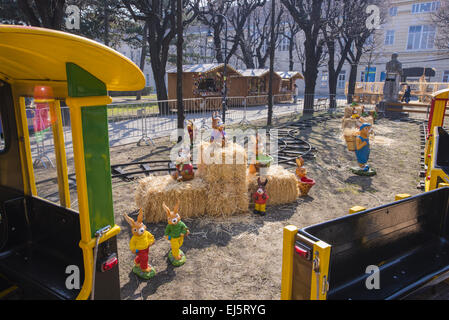 Vienna, Altes AKH, Ostermarkt, mercato di Pasqua, Austria Foto Stock