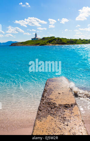 Platja de Alcudia Aucanada beach in Maiorca isole Baleari Foto Stock