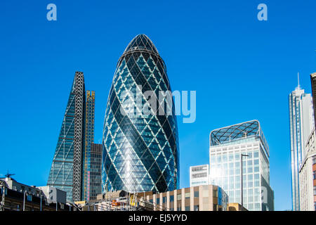 Leadenhall Building & 30 St.Mary Axe - City of London Foto Stock