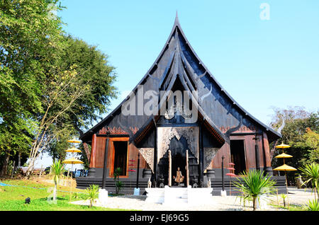 Il nero della casa nota come ?Divieto diga? O Baandam Museum (AKA Casa nero o nero tempio) in Chiang Rai, Thailandia. Foto Stock