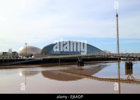 Il Glasgow Science Centre pacific quay Scotland Regno Unito Foto Stock