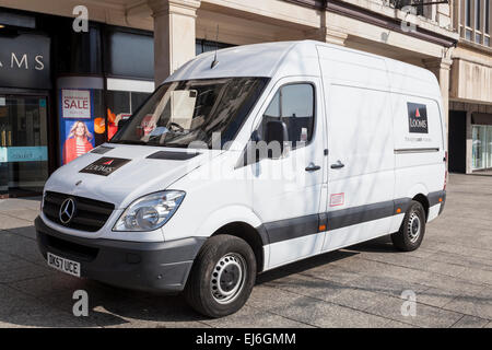 Sicurezza Loomis van, Nottingham, Inghilterra, Regno Unito Foto Stock