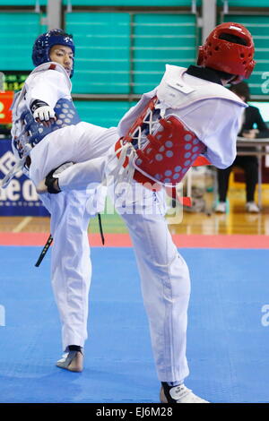 Tokyo, Giappone. 22 Mar, 2015. Takaya Nakagawa Taekwondo : tutto il Giappone Taekwondo campionato, uomini -54kg al Bumb Tokyo Cultura Sport Center Arena principale a Tokyo in Giappone . © Sho Tamura AFLO/sport/Alamy Live News Foto Stock